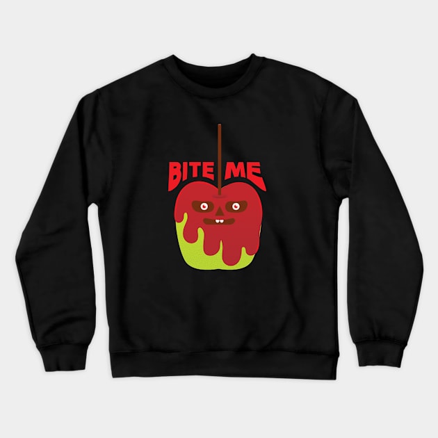 Halloween - Bite Me Poison Apple Crewneck Sweatshirt by KodiakMilly